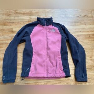 The North Face Full Zip Sweatshirt Women XS Pink Gray